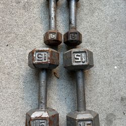 Set Of weights Cast Iron $40 Dollars 