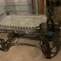 Glass dining room table