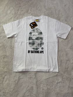 Bape Plaid White Graphic Tee