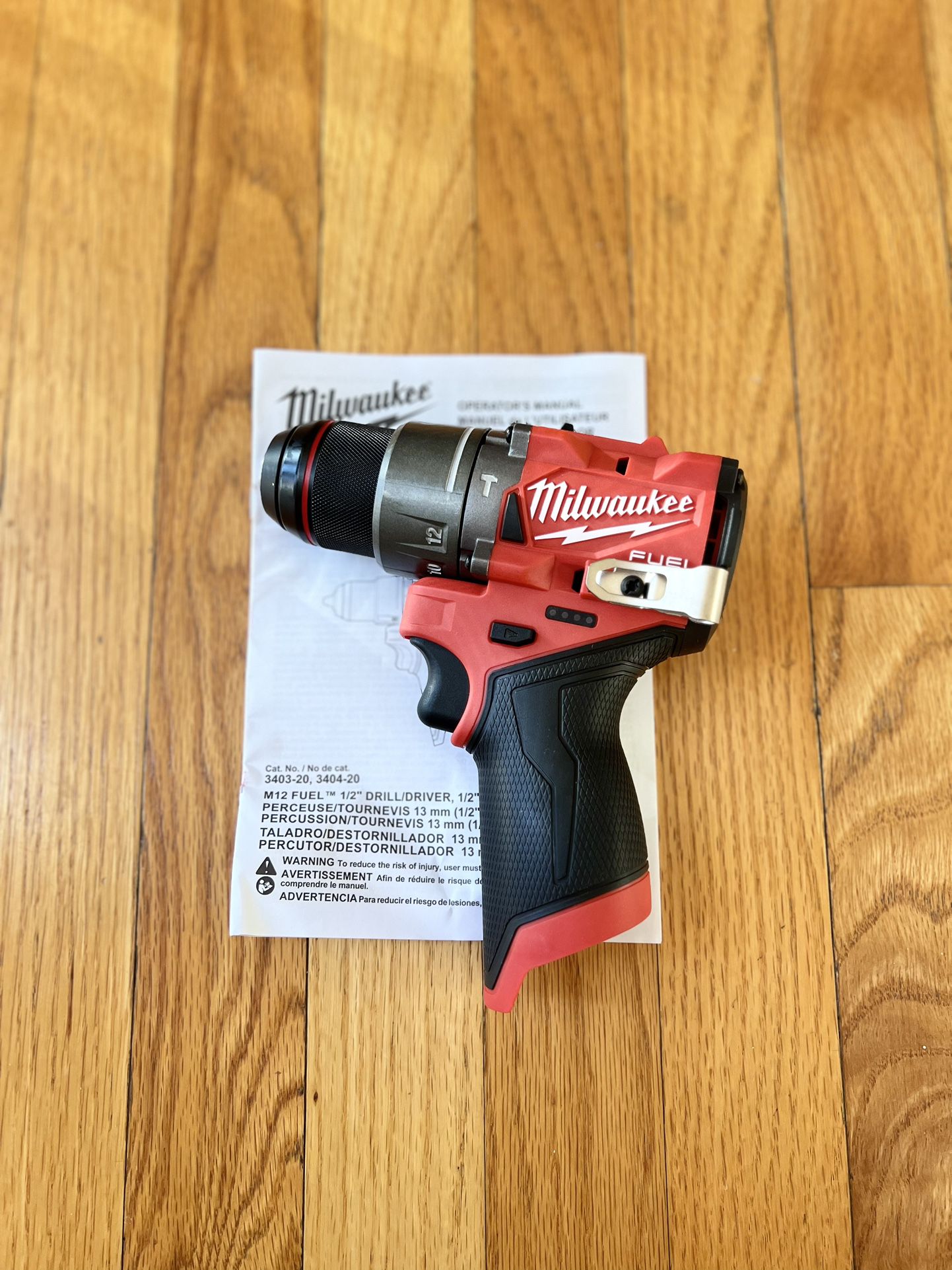 Milwaukee M12 FUEL 12V Lithium-Ion Brushless  1/2 in. Drill Driver (Tool-Only)