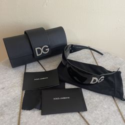 Dolce and Gabbana sunglasses logo rhinestone