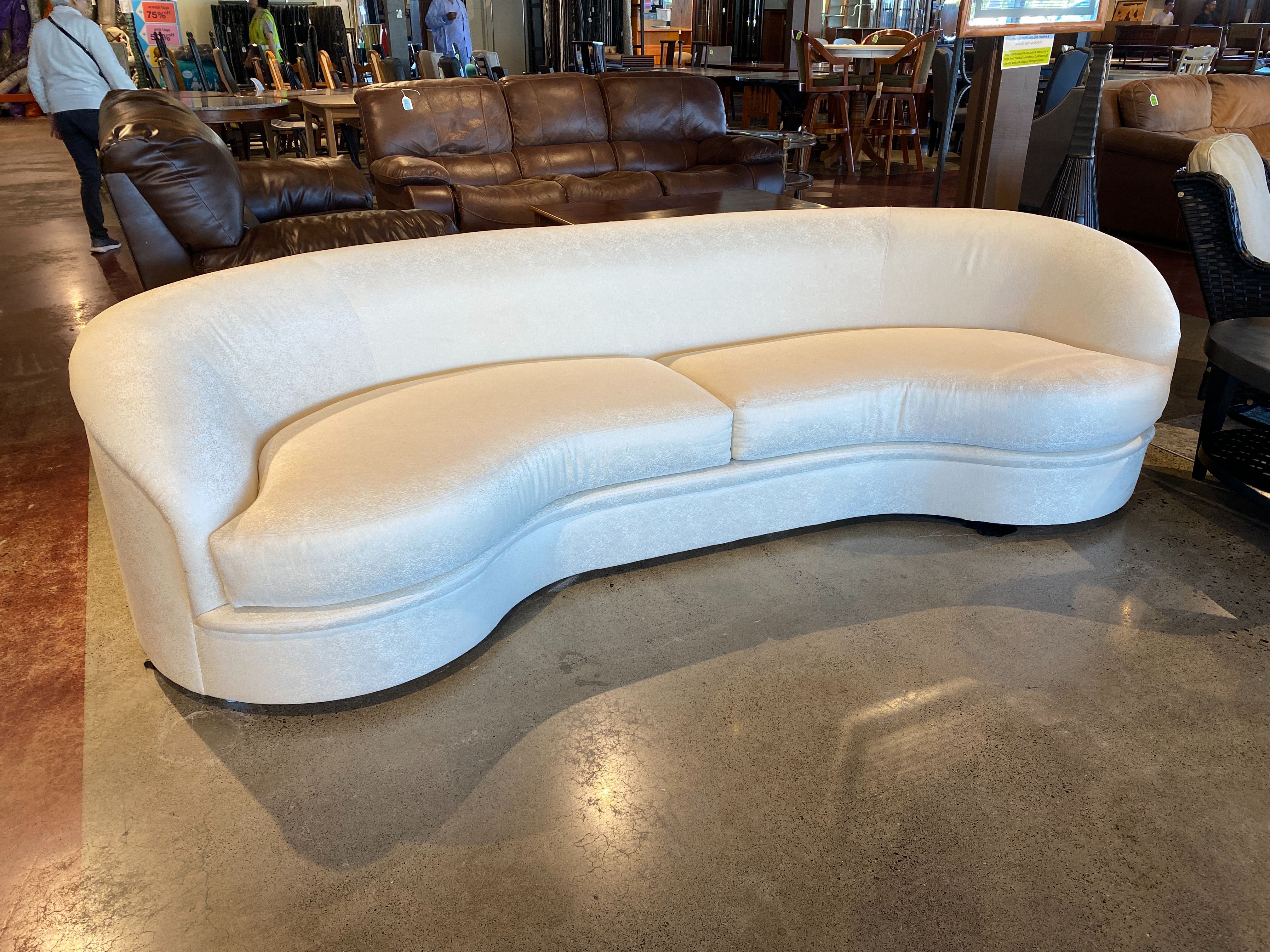 DIRECTIONAL Vladimir Kagan Style Kidney Shaped Sofa