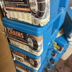 Peerless Chain 0222930 Tire Chains with Rubber Tighteners, 1 Pair, Winter Tire Chains
