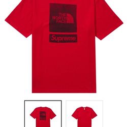 Supreme North Face T-shirt Red