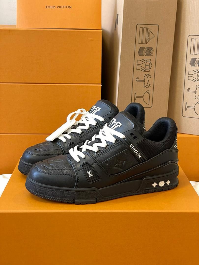 Black Louis Vuitton Trainer Sneaker