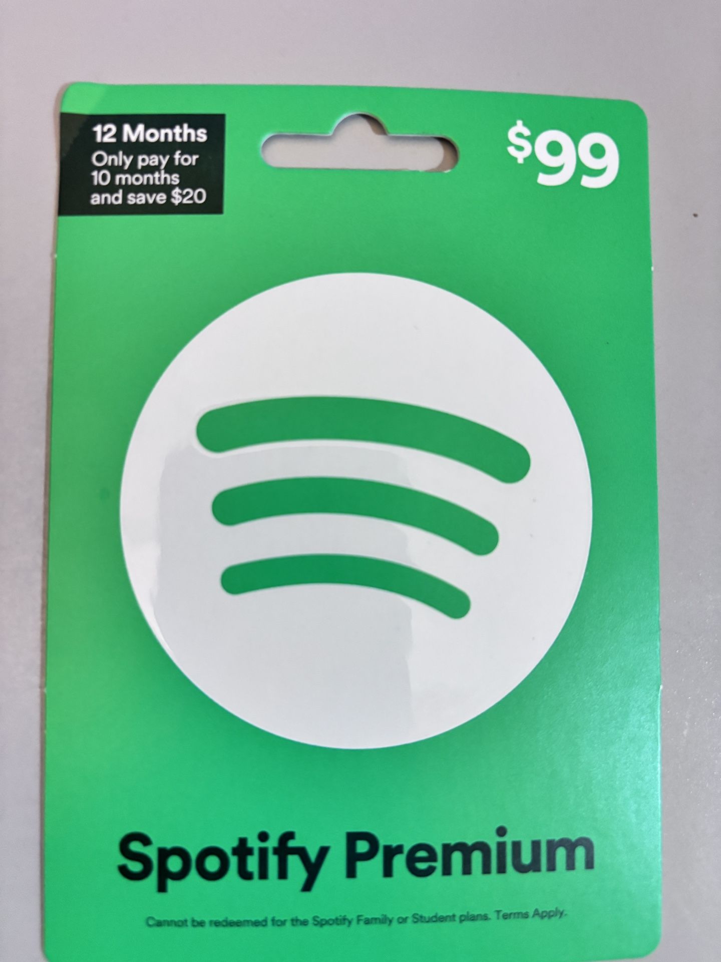 Spotify Year Subscription