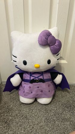 Purple Halloween vampire hello kitty greeter