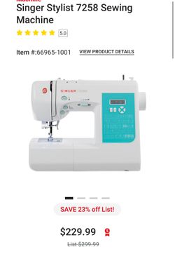 Singer Stylist 7258 Sewing Machine