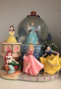 Disney princess musical snow globe