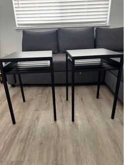 Black side tables