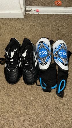 Kids Soccer Cleats Size 12 & Shin guards both $20
