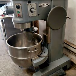 Single Phase Hobart 80 Quart Heavy Duty Dough Mixer Machine.  Pizza. Bakery.