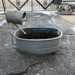 Large Metal Garden Tub 