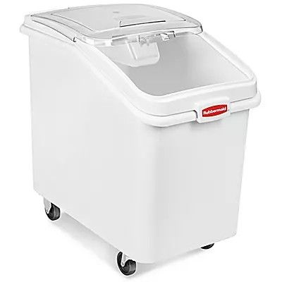Lot of 5 Rubbermaid Mobile Ingredient Bin - 29 x 18 x 29"