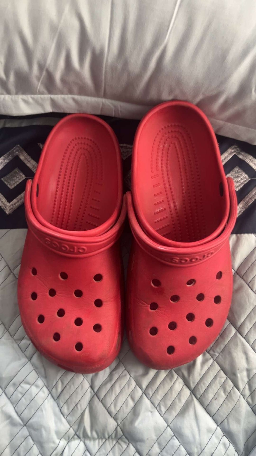 Red Crocs Size 9 Men’s Us