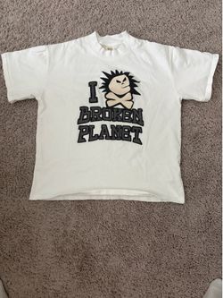 Broken Planet white tee, Size S #skater #alternative