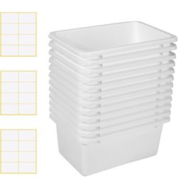 All New 12 Pieces Plastic Cubby Bins