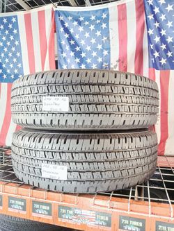 🇺🇸 2 USED TIRES LT245/75R16 HANKOOK DYNAPRO LT LOAD E 10PR 245 75 16 SAME AS NEW