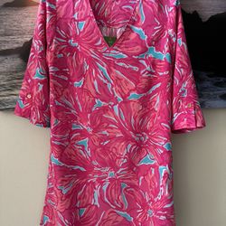 Lilly Pulitzer/ Arielle Tunic Mini Dress/ Hot Pink/new/ XS