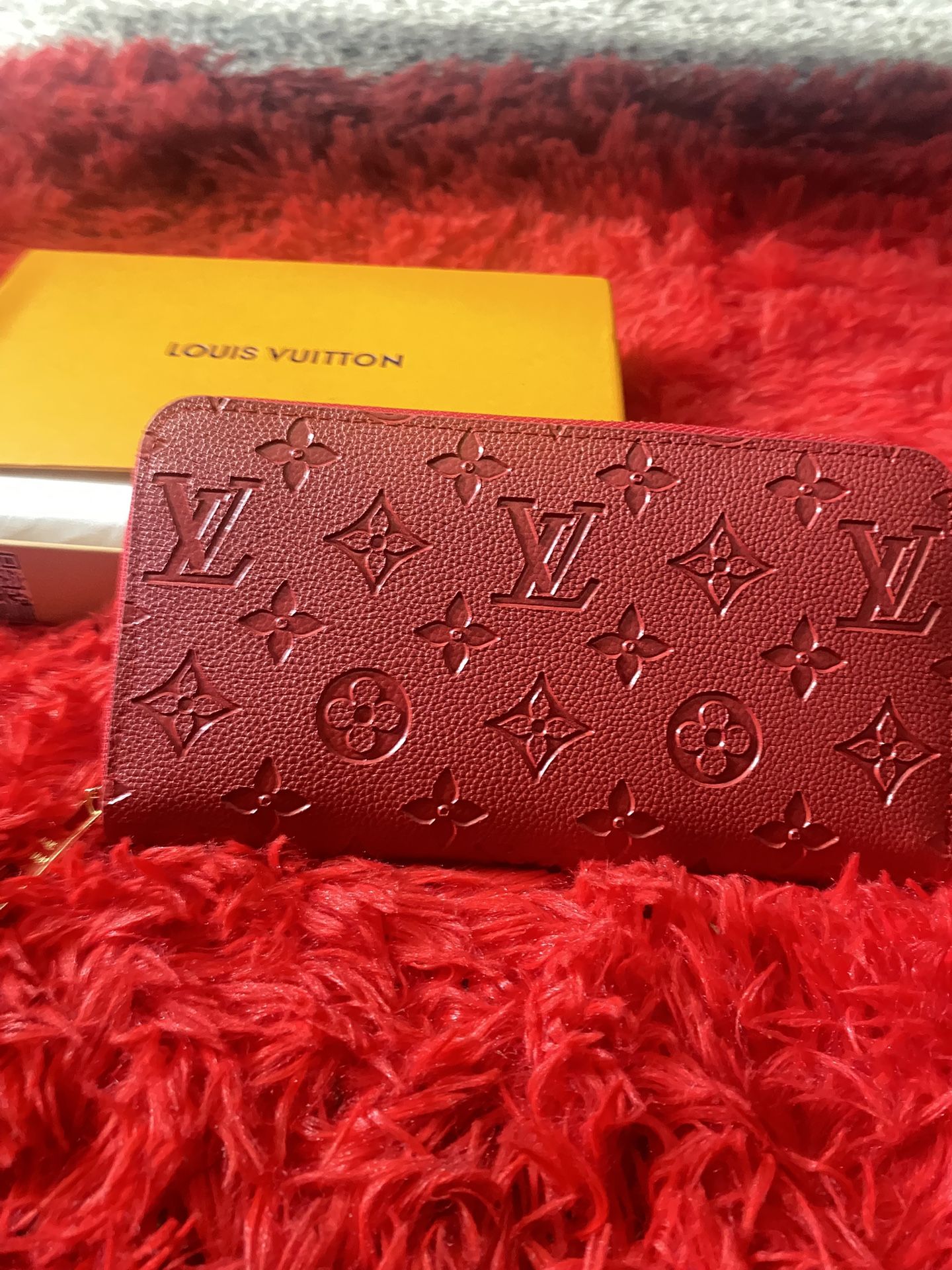 Louis Vuitton Zippy Wallet - Scarlet Monogram Empreinte Leather