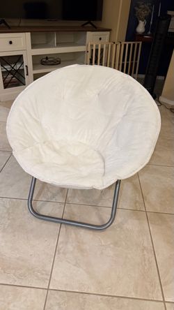 White Faux Chair