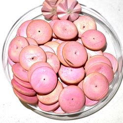 Pink Bone Beads 
