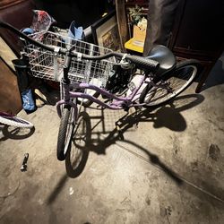 Purple Fixed Gear Bike 