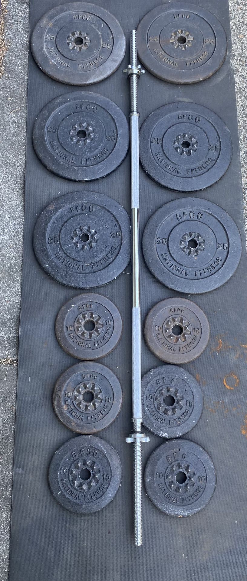 Classic 210 Lb  BFCO Barbell Set 