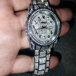 Mens Mechanical Moissanite DateJust 