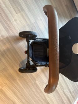 Nuna Baby Stroller Black with Brown Handle