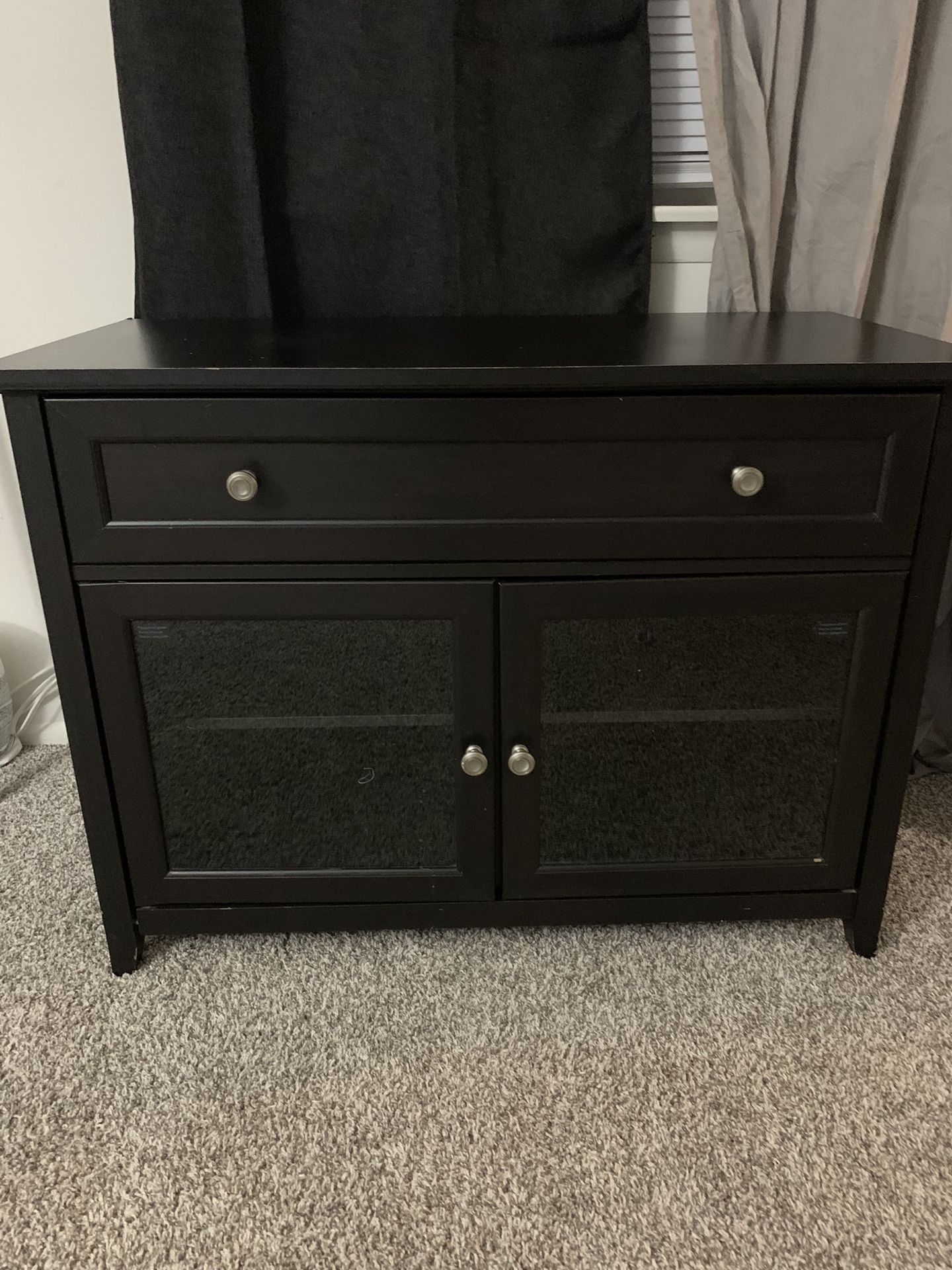 Black Cabinet With Drawer