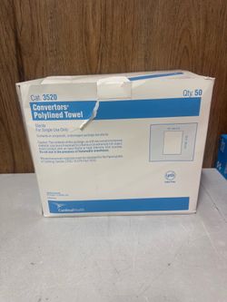 Cardinal Health Converters Polylined Towels – Box of 50 (Sterile)
