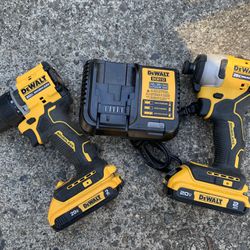 DEWALT ATOMIC 20-Volt MAX Lithium-Ion Cordless Combo Kit (2-Tool) with (2) 2.0Ah Batteries, Charger and Bag