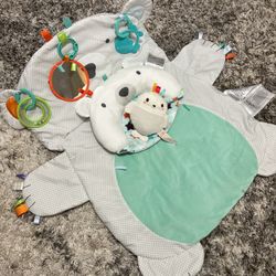 Gently Used Baby Mat Polar Bear With Toys