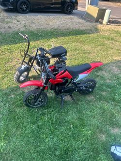 2 bikes 1 dirt bike 1 mini bike for sale