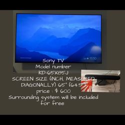 Sony TV-Bravia (with A Gift Sound System)