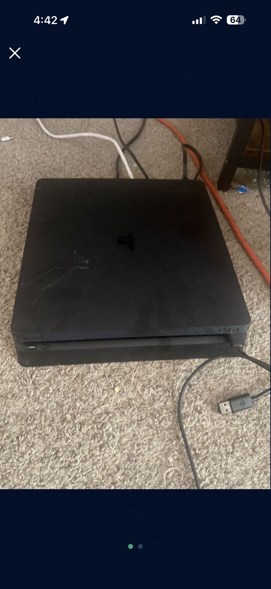 PS4 Slim Console Read Description 