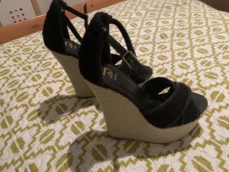 Black platform shoes, size 8.5-9