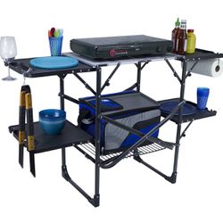 ULTIMATE OUTDOOR KITCHEN. Make your camp trips epic with the Slim-Fold Cook Station
