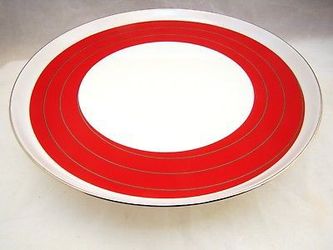 Mikasa Fine China CHEERS RUBY Footed Cake Stand