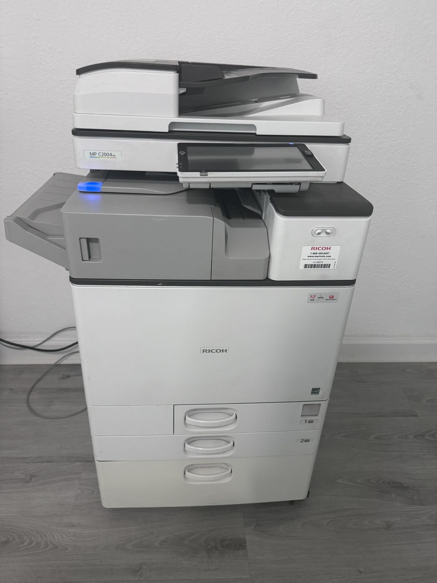 Office Printer Ricoh Mp C2004 Ex Color Copier Machine Laser