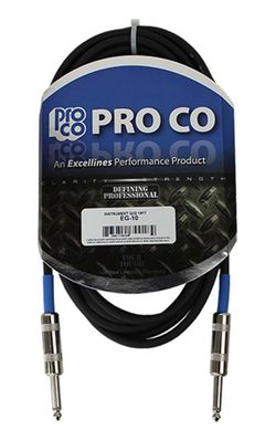 Pro Co Sound PROCO EG-10 Excellines Series 1/4 Phone Male - 10 FT