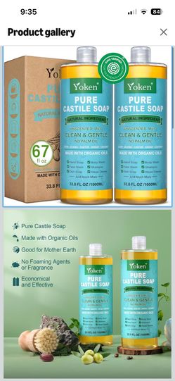 BRAND NEW Castile Soap 67 oz