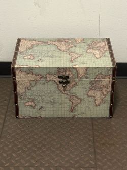 World Map Storage Trunk/Chest