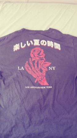 SCW Skeleton Hand Rose Graphic T-Shirt Size L