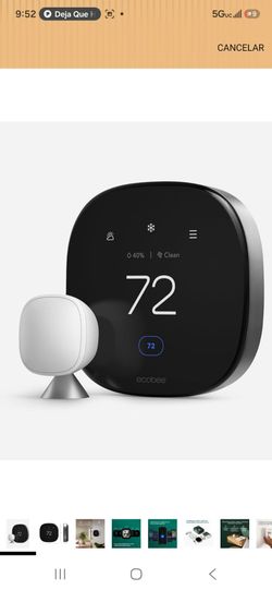 ecobee Termostato inteligente premium - WiFi, Siri y Alexa integrado, sensor inteligente
Air Quality Monitor. Works with Alexa, Siri and Google Home. 