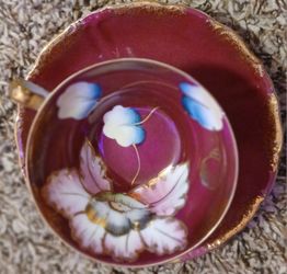 3 Beautiful Royal Sealy Hand Crafted Bone China Teacup Sets.