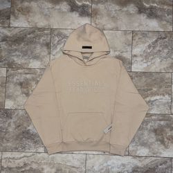 Fear of God Essentials Hoodie Sand SS23 Size Large