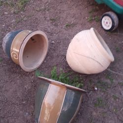 Alot Of Flower Pots Clay Ceramic And More 