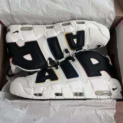 Nike Air Uptempo 96’ Sail,blk, Orange, UNO’s